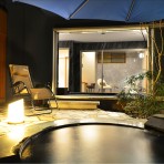 【蘭】露天のお碗風呂と、ととのい椅子(夜景)